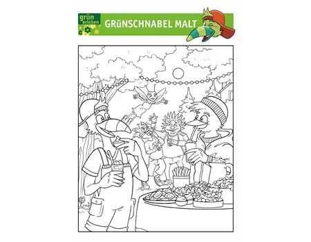 Grünschnabel Malvorlage 4 25